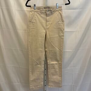 Everlane Denim - The Slim Leg Crop - Womens Size 0 - Cream